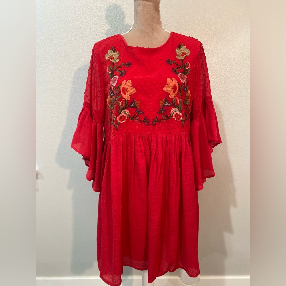 Umgee Boho Embroidered Dress